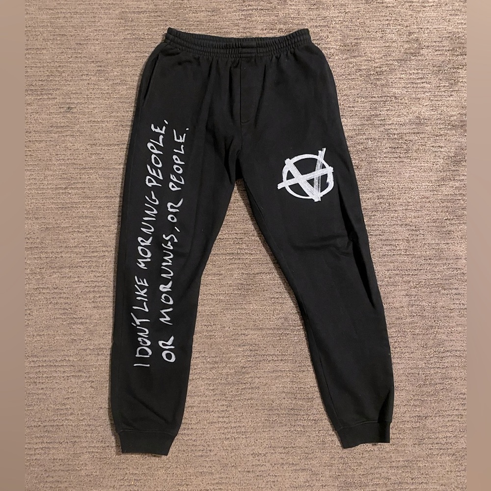 Vetements ‘I Don’t Like Morning People’ Joggers